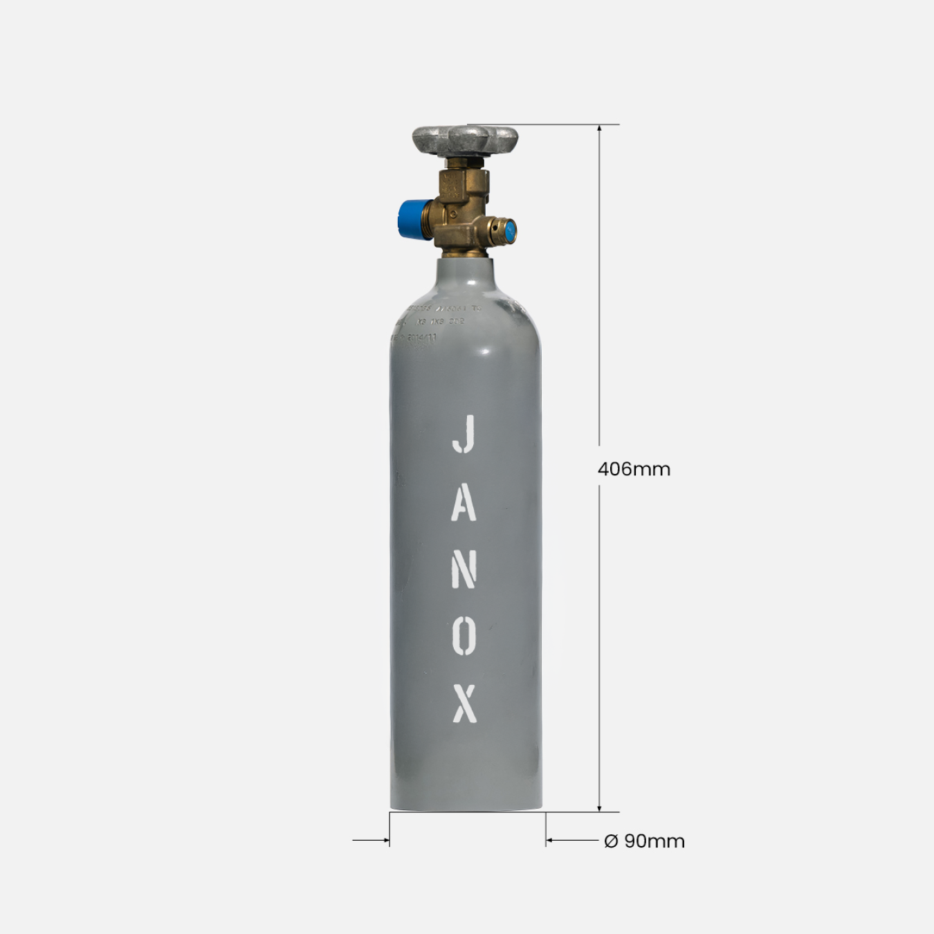 1 kg gas CO² aquarium aluminium